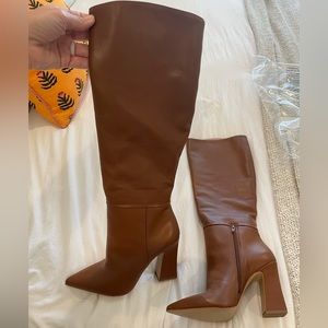 COPY - Padmy Cognac Lea boots 7.5